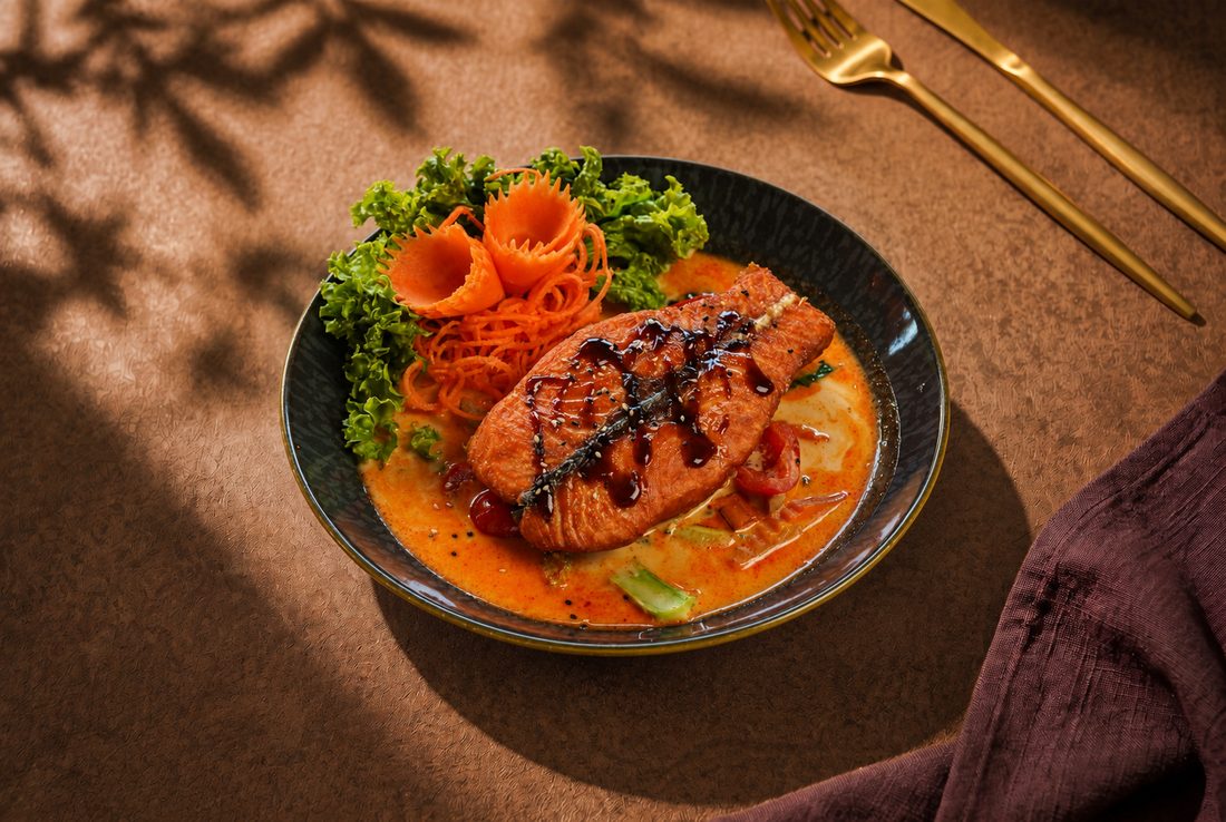 53. Red Curry with Salmon