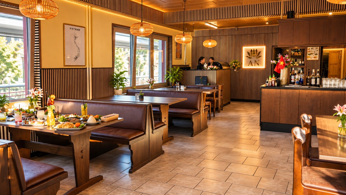 Bright dining room